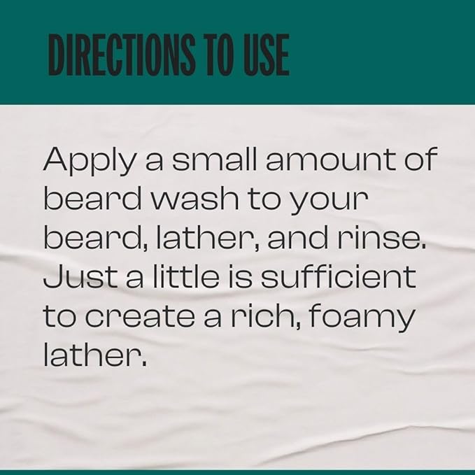 Men Rock Awakening Beard Wash - Sicilian Lime - Moisturizing Beard Wash for Men - Mens Skincare Products - Facial Hair Shampoo and Cleanser - 3.4 oz