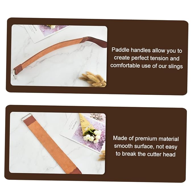 Beaupretty Double-Sided Razor Strop Tool for Hair Removal Convenient Shaver Sharpening Strap for Home Use Sturdy Leather Sharpening Belt for Men
