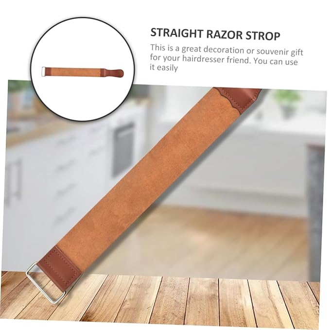 Convenient Straight Razor Strop Sharpening Tool Double-sided Sharpening Belt for Knife Razor Blade Sharpener