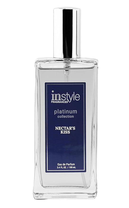 Instyle Fragrances Platinum Collection Nectar’s Kiss, Inspired by C.hanel's Chan.ce Eau Ten.dre, Premium Women’s Eau de Parfum, CLEAN, Vegan, Paraben-Free, Never Tested on Animals, 3.4 Fluid Ounces