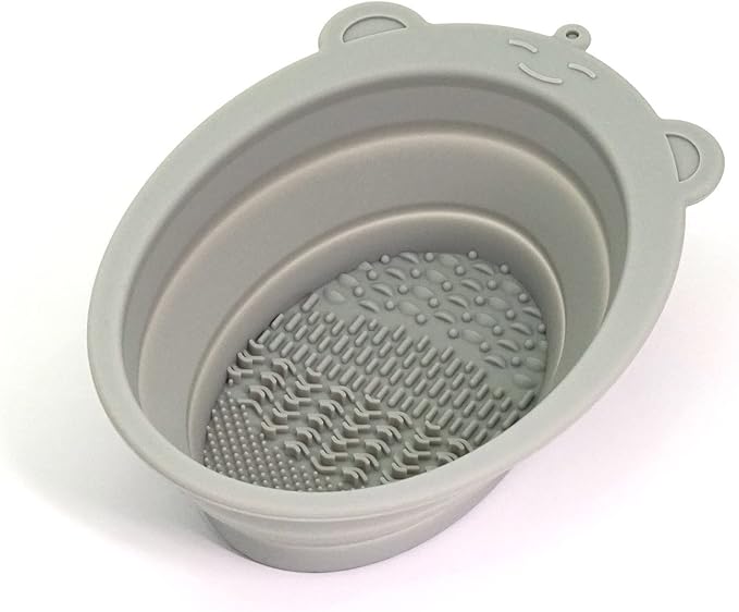 Collapsible Shaving Bowl - Silicone Rubber Multi Purpose Portable Bowl - Pocket Size, Easy to Carry, Durable, Flexible