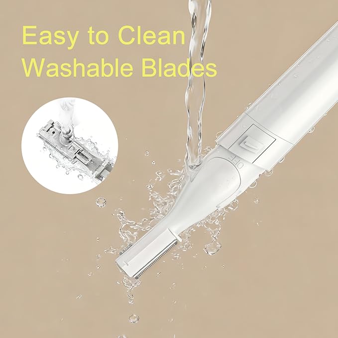 GAERUO Eyebrow Trimmer,Electric Eyebrow Razor for Women,Painless Facial Hair Remover for Face Lips Armpit Leg Body,Battery-Operate