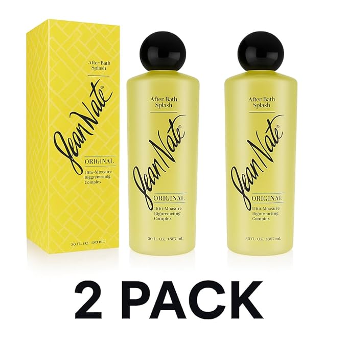 Jean Nate After Bath Splash 2 UNITS, Original Bath Body Mist Infused with Vitamin E and Aloe Vera, Softens & Smoothes Skin, 30 Fl Oz- 2 PACK