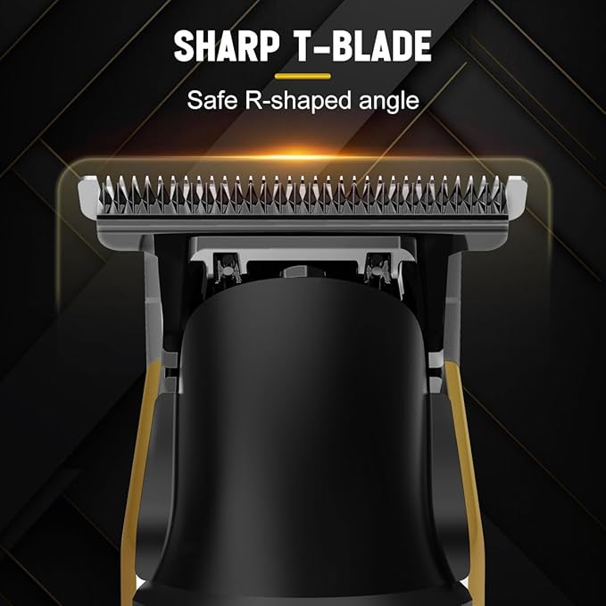 Hatteker Foil Shaver Electric Razor Men's Shaver T-Blade Trimmer Beard Trimmer Beard Clipper Hair Clipper LED Display Waterproof Wet/Dry Shaver Kit 2 in 1
