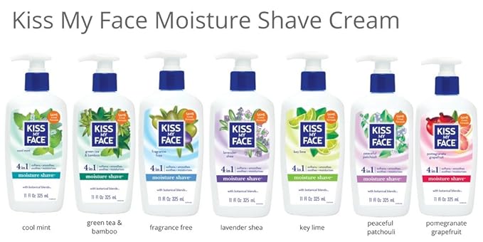 Kiss My Face Vitamin Enriched Moisture Shave with Essential Oils, Lavender & Shea - 11 oz