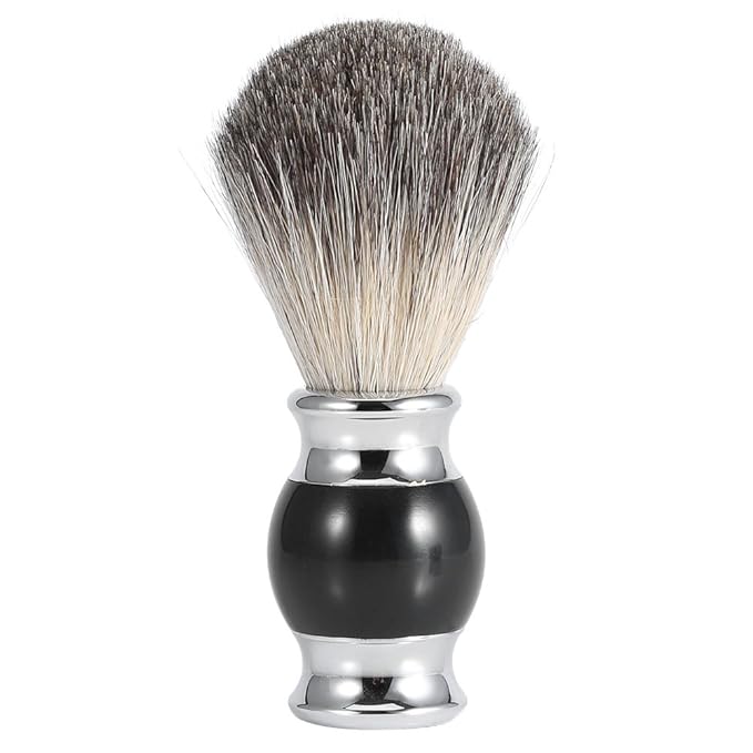 Shaving Brush and Bowl - Shaving Bowl Kit Men Shaving Tool Stand Holder + Faux Badgers Hair Brush + Alloy Soap Mug Bowl Kit