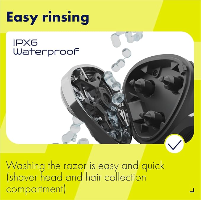 Electric Shaver for Men – TT Comfort Line 9, Wet Dry Waterproof, Rotary Triple Head, USB-C Rechargeable Electric Razor, 60 Min Runtime, Pop-Up Trimmer