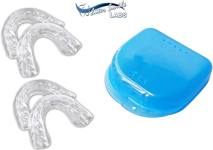 Whiter Smile Labs Teeth Whitening Trays - BPA Free - Thin Moldable Mouth Trays Form Perfectly to Each Tooth (4 Trays)