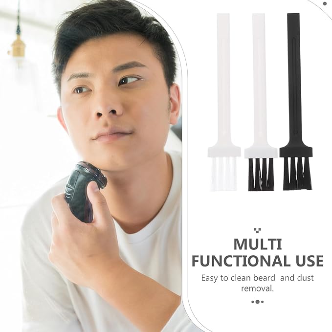 60pcs Electric Shaver Cleaning Brushes and Plastic Keyboard Cleaning Brushes Portable Dust Removal Tool for Electronics and Men's Grooming