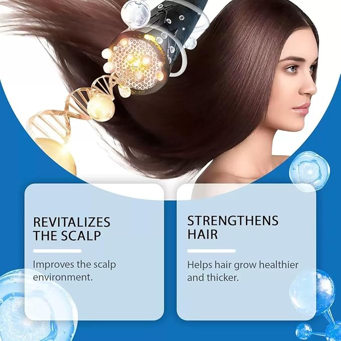 Hair Growth Serum Roll On with Rosemary，Helps Support Thicker, Fuller Hair Appearance，Clean, Non-Greasy Hair Loss Support for Men & Women，Saw Palmetto，0.84 Fl Oz
