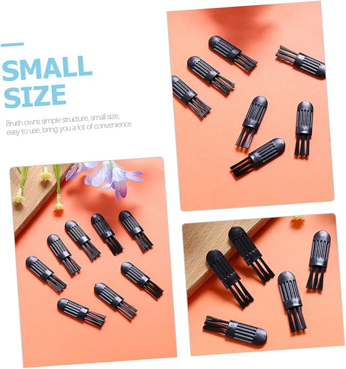 NOLITOY 400pcs Nose Hair Trimmer Cleaning Brush Ergonomic Electric Shaver Brush for Men and Lightweight Facial Hair Grooming Tool for Travel and Home Use