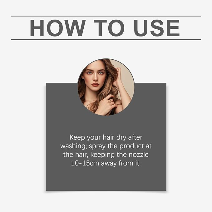 Hair Growth Serum with Biotin, Caffeine and Ginger, Thickening Spray for Women and Men, Natural Anti-Thinning Formula for All Hair Types, 100ml