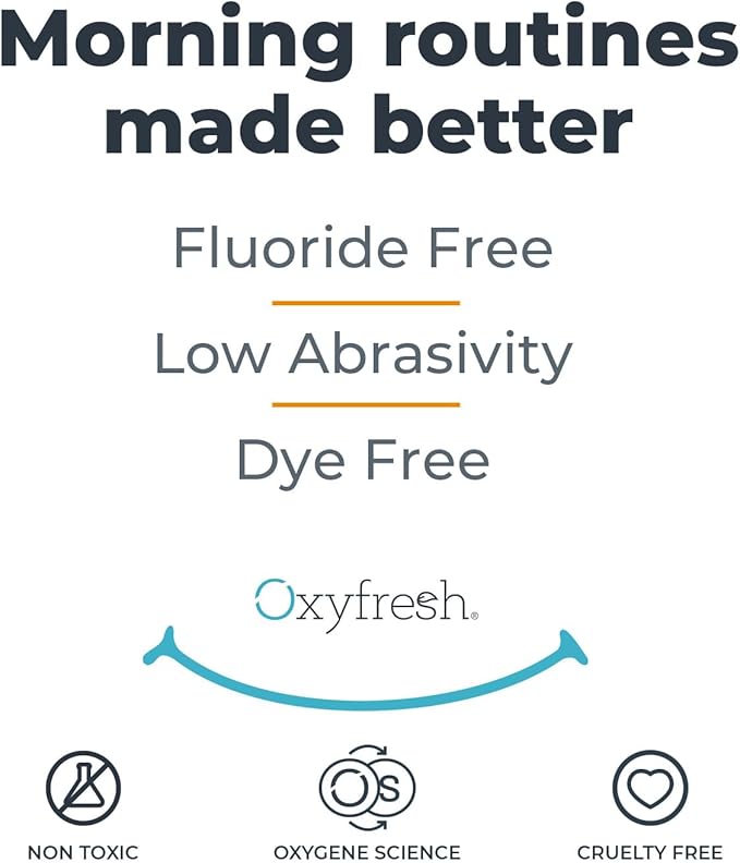 Oxyfresh Pro Formula Fresh Mint Toothpaste – Gentle Low Abrasion - Cosmetic Fluoride Free - for Bad Breath, Sensitive Teeth and Gums with Natural Essential Oils - 5.5 oz