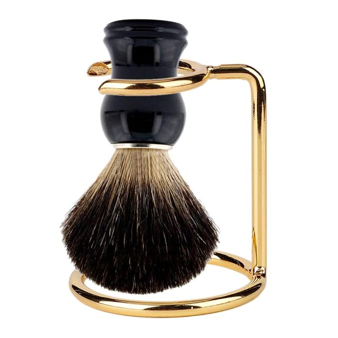 Shaving Brush Holder, Brush Stand Men Shaving Brush Stainless Steel Stand Holder for Salon Home Travel Use