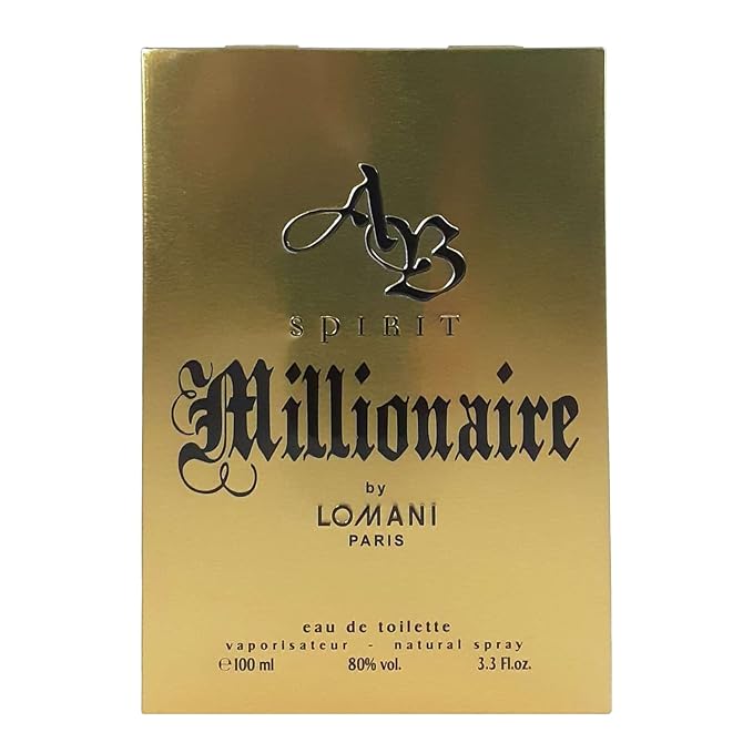AB SPIRIT MILLIONAIRE by Lomani EDT SPRAY 3.4 OZ for MEN