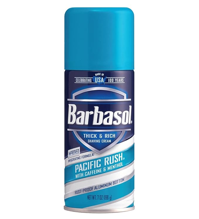 Barbasol Shave Cream 7 Ounce (Pacific Rush, Pack of 2)