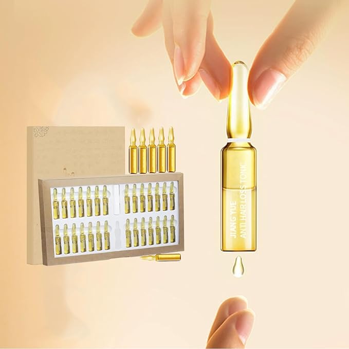 Stem Cell Complete Hair Growth Cycle Solution 2.0, Stem Cell & Multi-peptides Serum Ampoules for HairGrowth, Deep Repair for Thicker and Fuller Hair