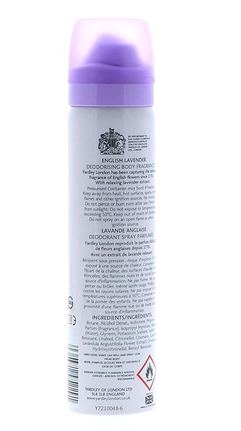 Yardley By Yardley English Lavender Body Spray 2.6 Oz