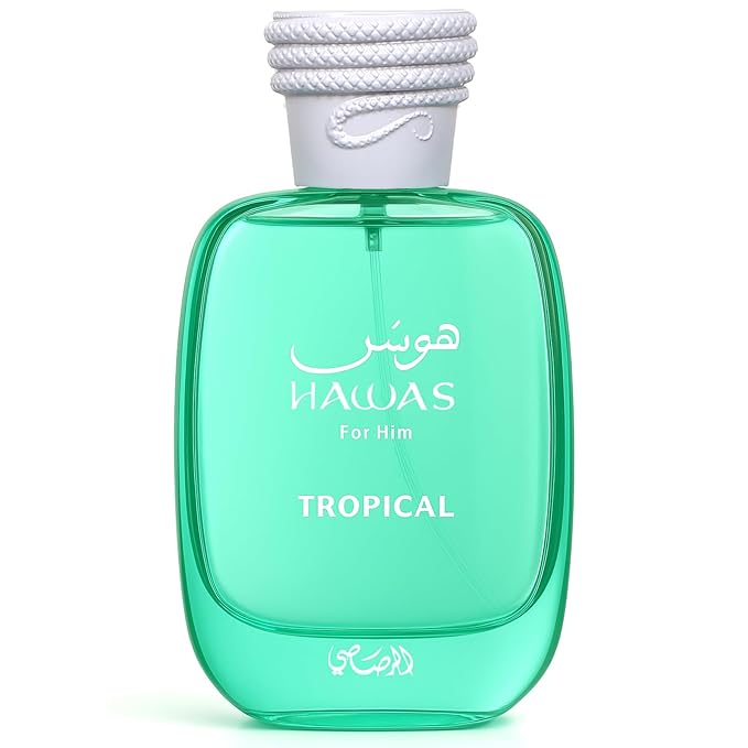 Rasasi Hawas Tropical Eau De Parfum Spray for Men, 3.4 Ounce