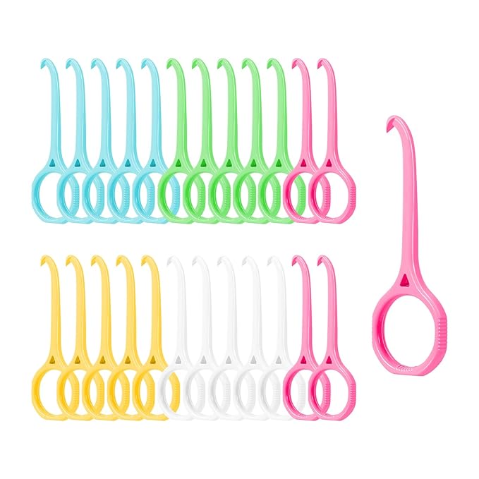 25PCS Aligner Removal Tool - Removal Aligner Tooth Hook for Invisible Braces - 5 Colors Retainer Remover Tool - Braces Removal Kit