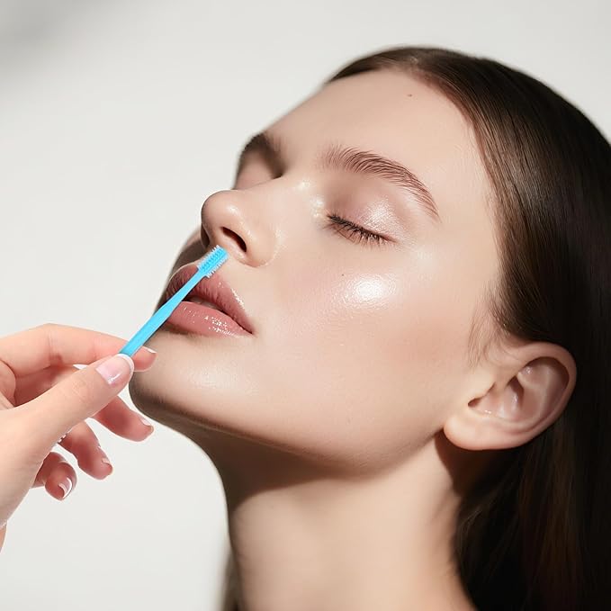 Manual Nose Hair Trimmer, Double Sided Nose Hair Cutter 360° Rotating Nasal Hairs Trimmer Multicolor 2 in 1 Nasal Hairs Cutter Manual with Cleaning Brush for Women Men(10)