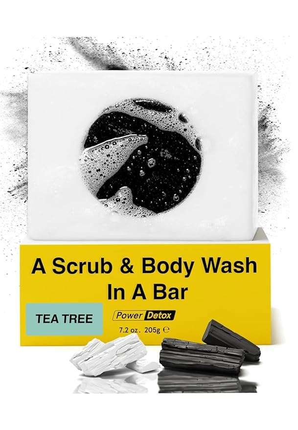 Lumin Men's Charcoal Body Soap - Premium Quality Bar Soap for Men - Natural, Nourishing and Cleansing - Best Soap for Men with Activated Charcoal - Ideal for All Skin Types