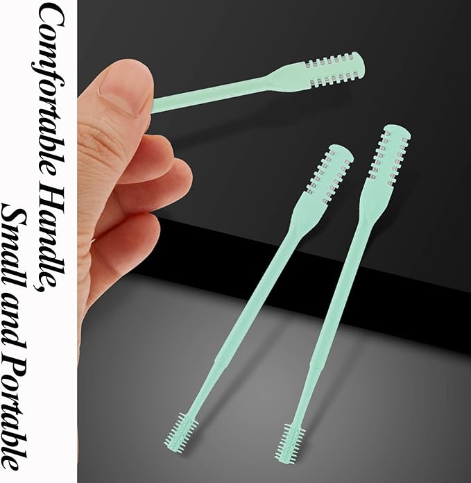 Nose Hair Trimmer for Women and Men, 3 Pack Travel Size Portable Nose Hair Cutter, Double-Sided Safe Round Head, Painless Stainless Steelr, Washable Grooming Tool