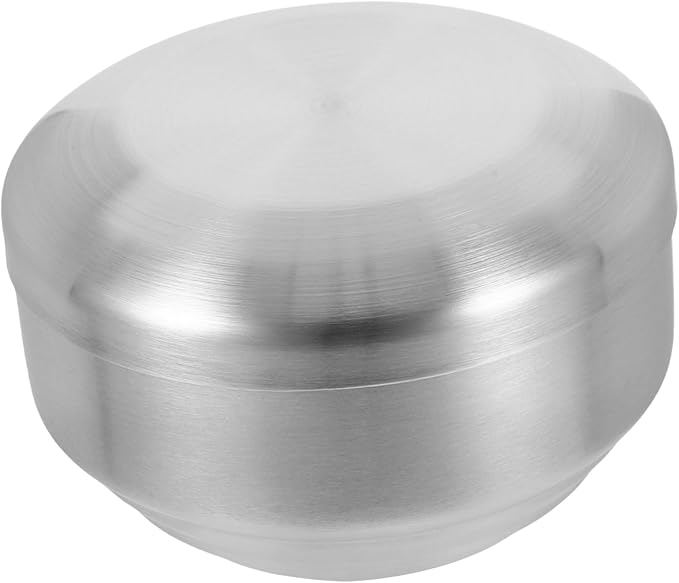 minkissy Stainless Steel Shaving Bowl with Lid for Men Shaving Soap Bowl Elegant Design for Comfortable Use Easy to Clean Foaming Tool for Bathroom Decor