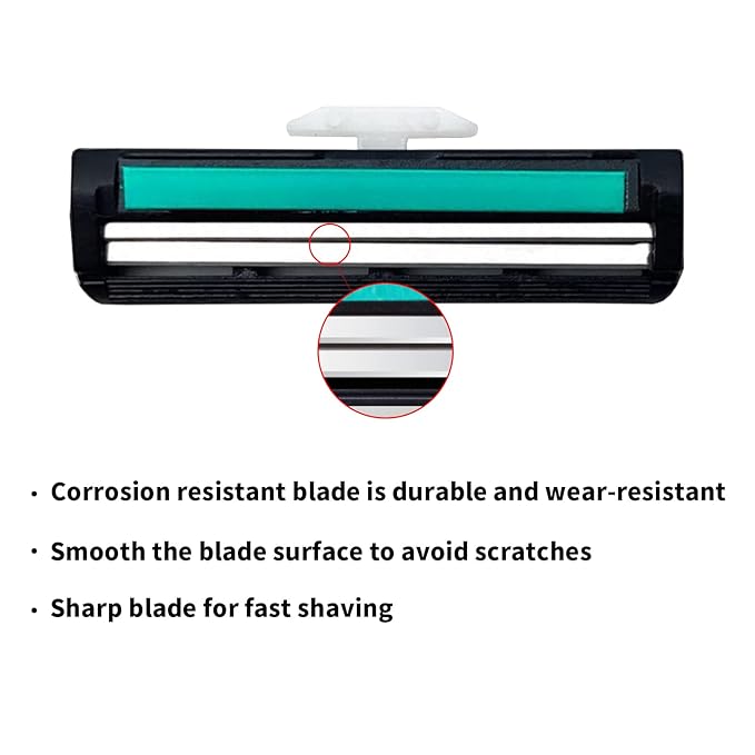 Mens Razor Blade Refills，2-Blade Razor Cartridges with Lubricating Strip Compatible with Atra razor handles. 120 Count, Delivers a Clean, Close Shave