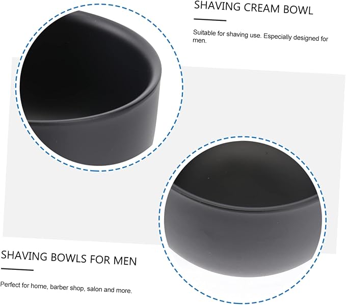 FRCOLOR 2pcs Double Layer Shaving Bowl Stainless Steel Men's Shaving Soap Bowl for Sensitive