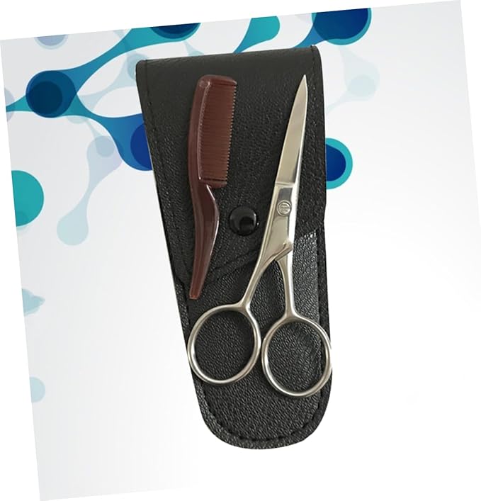 Professional Eyebrow Scissor Mustache Scissors Beard Trimming Scissors Beard Shears Mustache Trimming Cutter