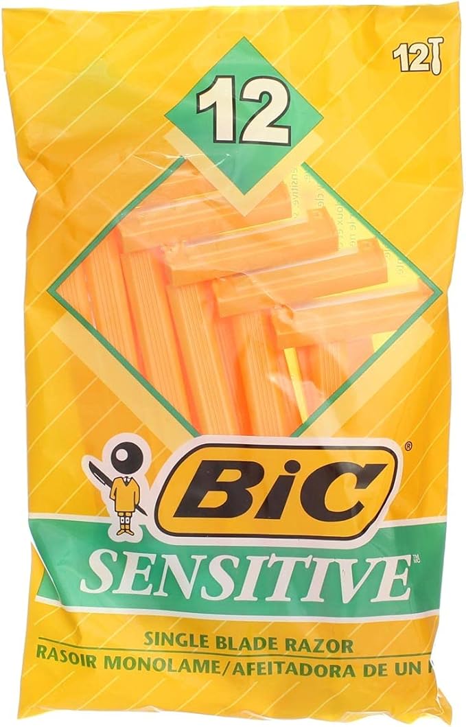 Bic Disposable Sensitive Razors, 12 Shavers each, Pack of 5