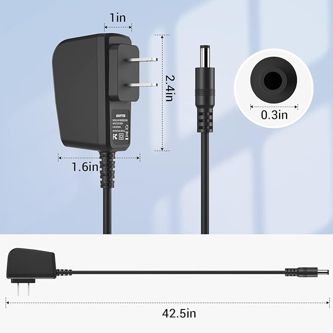 8V Power Cord Fit for Philips Norelco HQ840 Multigroom Series 3000 MG3750 MG3750/10 MG3750/50 MG3750/60 MG3760 MG3760/50 Electric Shaver Trimmer Razor Replacement Charger Supply