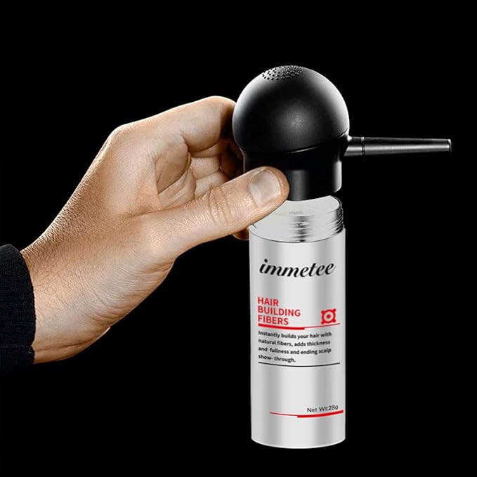 immetee Hair Building Fibres Powder, Hair Fibres for Women & Men, 28g