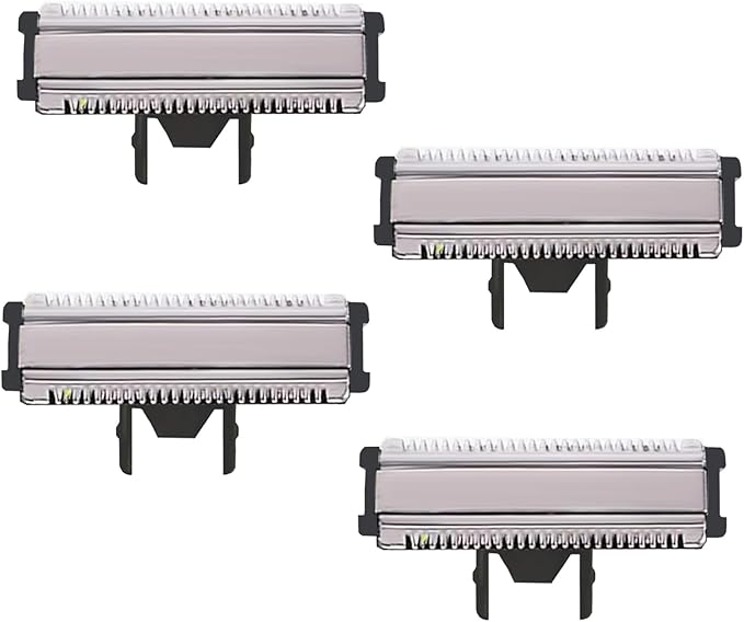 LinMei Men's Electric Trimmer Blades - Full Body Wet & Dry Shaver USB-C Fast Charging, IPX5 Waterproof, Cordless Foil Trimmer for Face, Head, Body (Shaver Blades 4pcs)