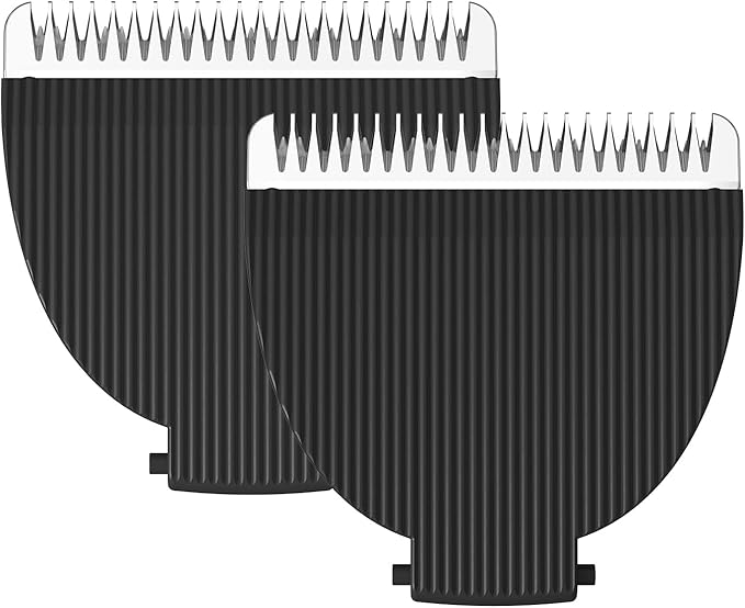 MANSPOT Black Replaceable Blade (2Pcs) Men’s Manscape Trimmer, Ceramic Blade Ball Trimmer/Shaver for Men Replacement Head