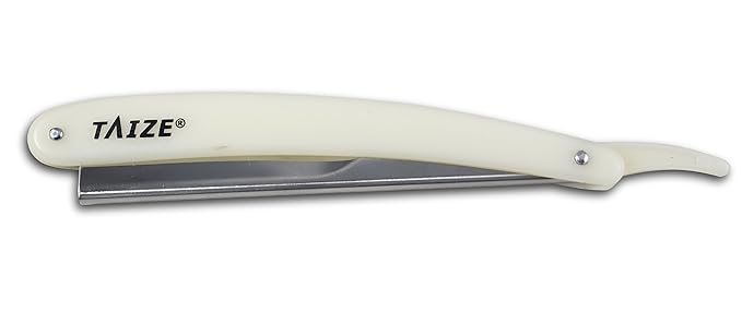 TAIZE - Straight Edge Razor - Professional Barber - Japanese Stainless Steel - Pearl - 6''