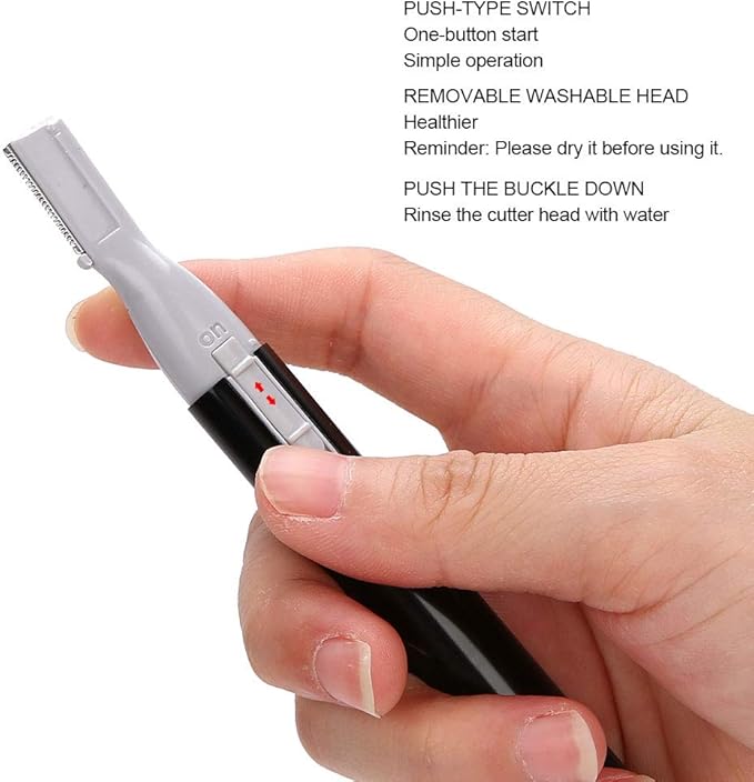 HURRISE Mini Hair Clipper, Detail Trimmer for Nose, Nose Hair Trimmer Electric Hair Armpit Nose Trimmer Shaver Hair Cutting Machine for Women Men Hair Remover