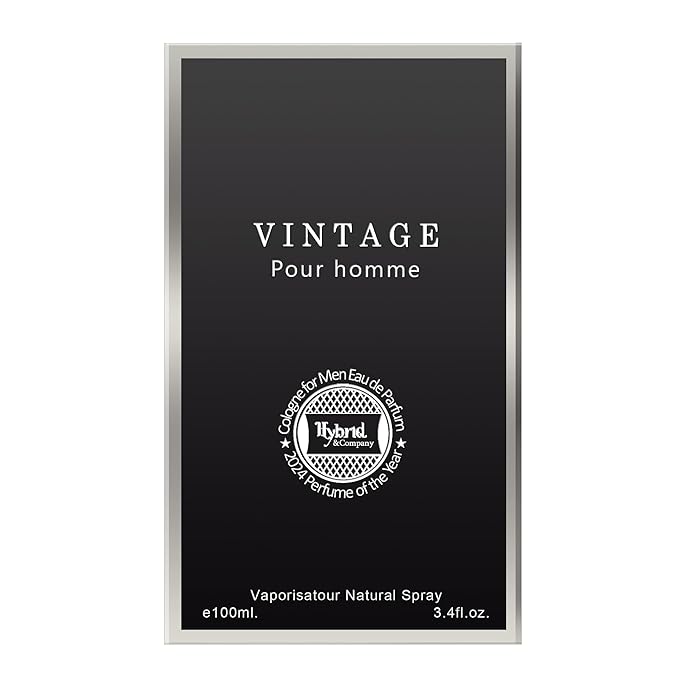Hybrid & Company Vintage Pour homme Men’s Classic Scent Perfume Eau De Toilette Spray 100 ML