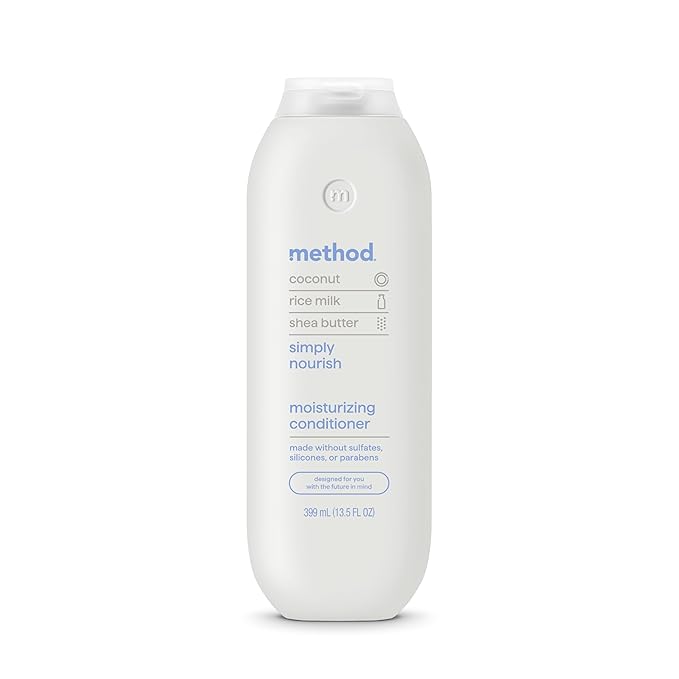 Method Moisturizing Conditioner, Simply Nourish - Revitalizes Dry Hair, Safe for Color-Treated Hair - Sulfate Free and Cruelty Free - 13.5 Fl Oz, Pack of 1