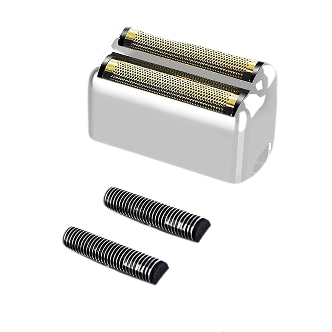 Silver Replacement blades Foil and Cutters Compatible with BaBylissPRO Barberology FXFS2 Shaver foil Replacement Heads(1 pack ）