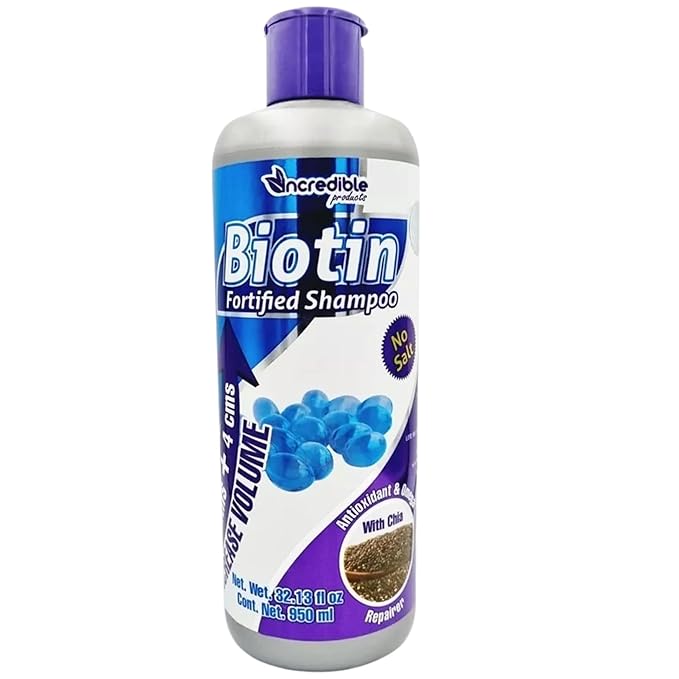 Ncredible Biotin Shampoo 32.13 Fl oz Antioxidant Chia for Hair Growth, Hair Loss Shampoo for Women