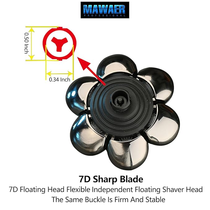 7 Blades Head Shaver Replacement Head Blades for Freedom Groom*** AidallsWel and Most Mainstream Brands Head Shaver Electric Shaver Replacement Head