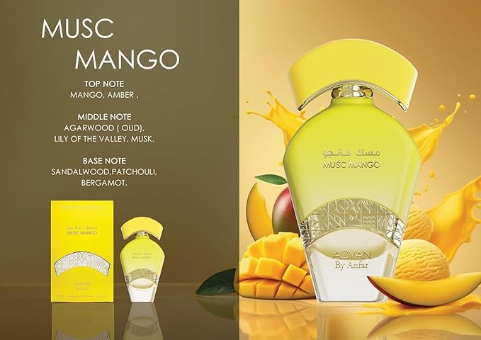 Adyan Musc Mango Extrait de Parfum – Tropical Delights Collection Unisex Perfume | 100ml