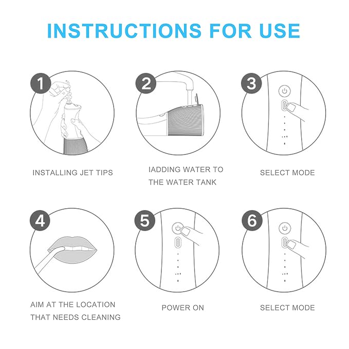 Replacement Heads for Onlyone Water Flosser, Only Compatible Onlyone FC5090 Water Flosser Replacement Tips Oral Irrigator Jet Tip(5 Classic Jet Tips)