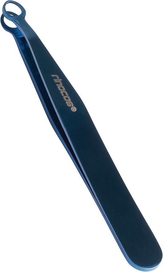 [Premium Hand-Made] Tweezers for women facial hair - Round tip Tweezers, Eyebrow Tweezers, 304 Surgical-grade Stainless Steel for Safety, Precision tweezers, Facial Hair for Men & Women