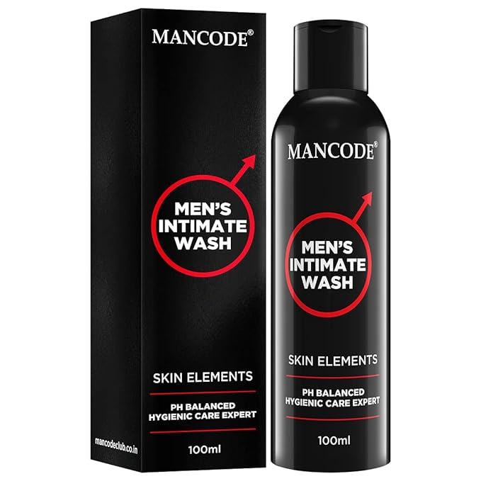 MAN CODE Intimate Wash For Men, Personal Intimate Hygiene, Prevents Itching - Irritation And Dryness Caused By Sweating - 100Ml