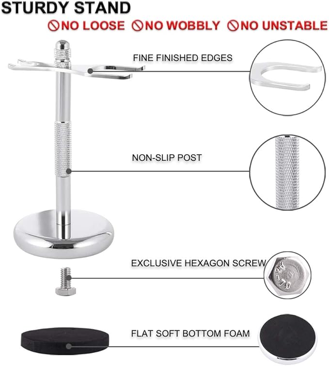 Cumberbatch Safety Razor Stand For Men, Mens Shaving Brush Stand