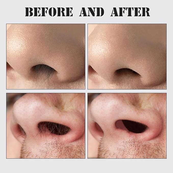 2-in-1 Nasal Hair Cutter, 2025 Professional Nose Hair Trimmer with 360° Rotation & Ear Picker, Dual-Blade Manual Nasal Grooming Tool with Soft Cleaning Brush for Men and Women (Blue, 12 PCS)