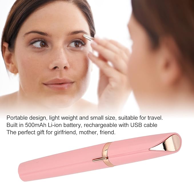 Womens Electric Eyebrow Hair Trimmer, Painless and Portable Suitable for Upper and Lower Lip Chin Neck Cheeks Eyebrows Nose Body, Multifunction Hair Trimmer Remover Waterproof